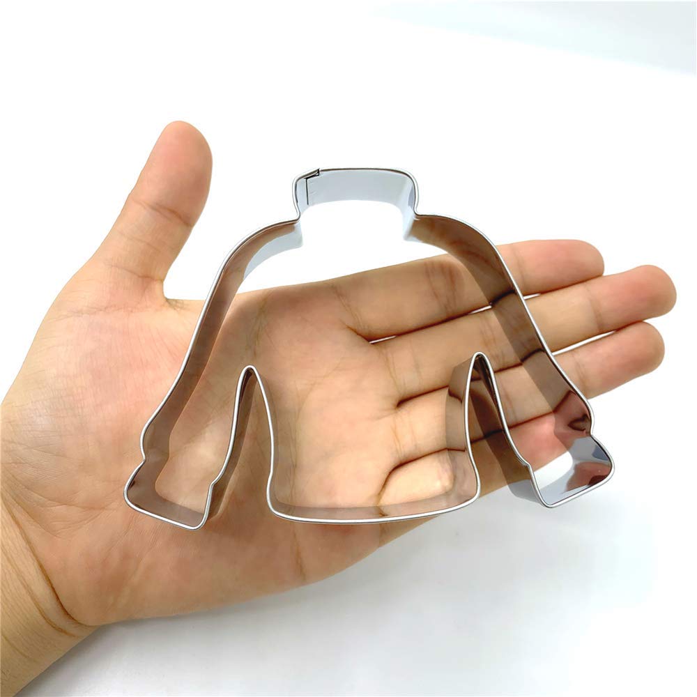 LILIAO Christmas Ugly Sweater Cookie Cutter, 4.2 x 3.2 inches, Stainless Steel, Silver, Model L-USWEATER01-SL