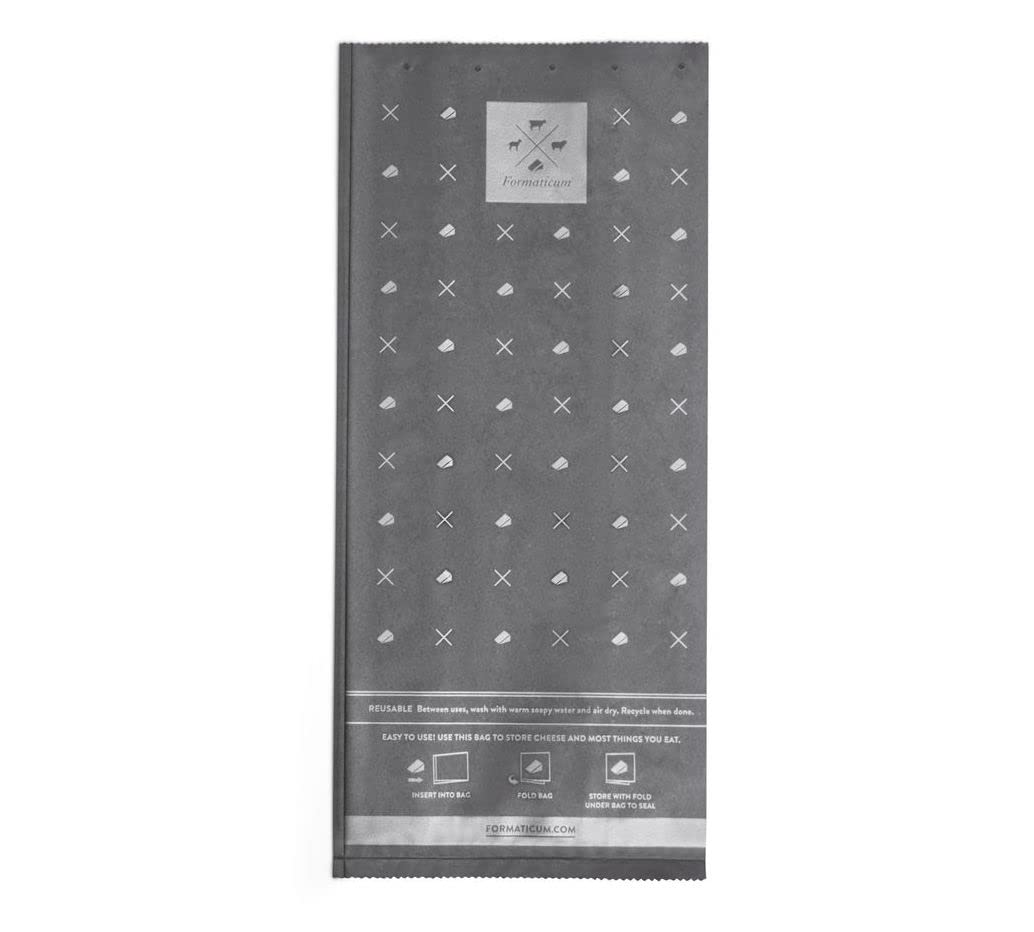 Formaticum Reusable Cheese Storage Bags | Size 5'' X 11'' | Professional-Grade Cheese Strorage Bag | Store Cheese, Sandwiches, A