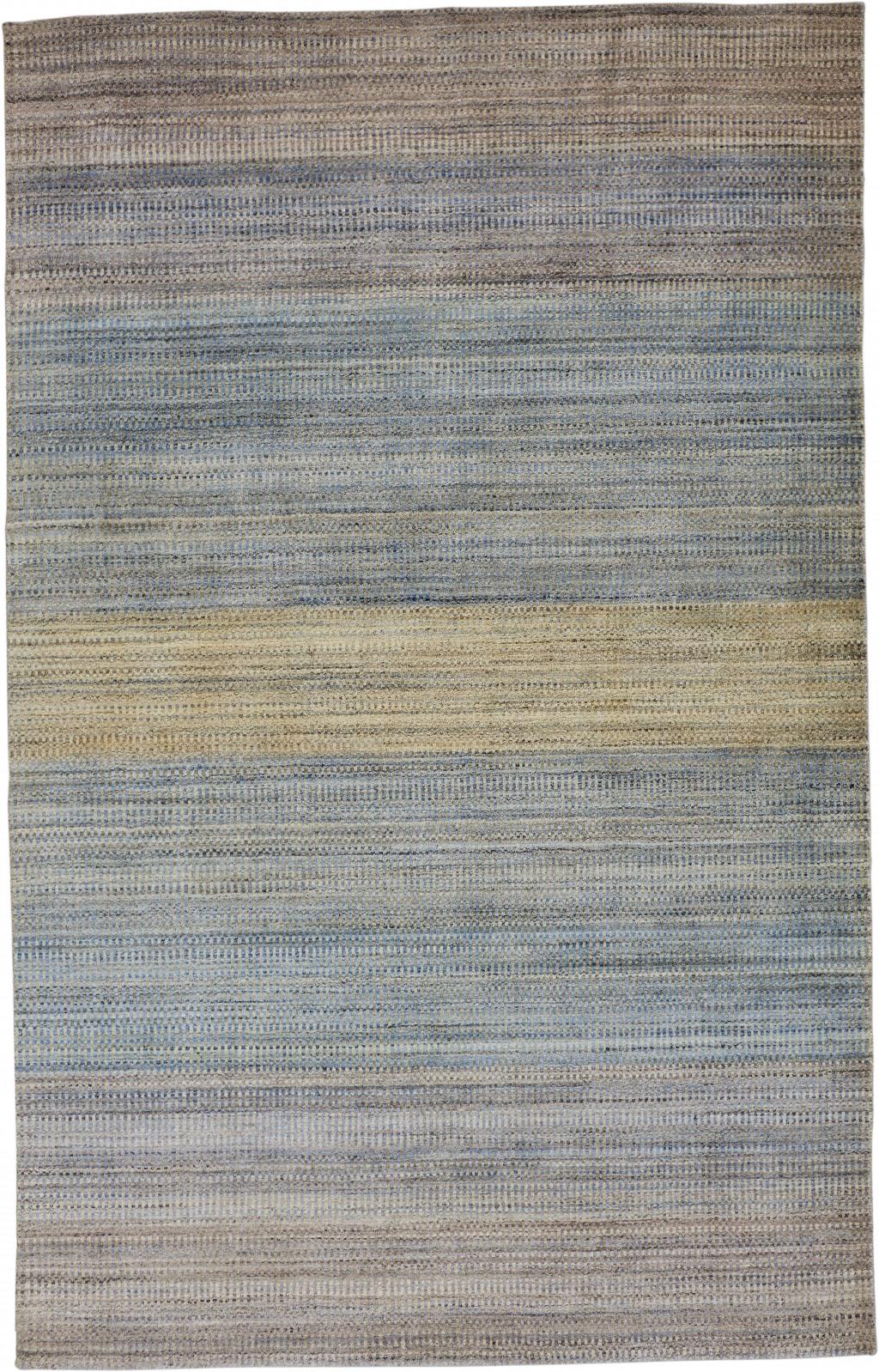 4 X 6 Blue Purple And Tan Ombre Hand Woven Area Rug