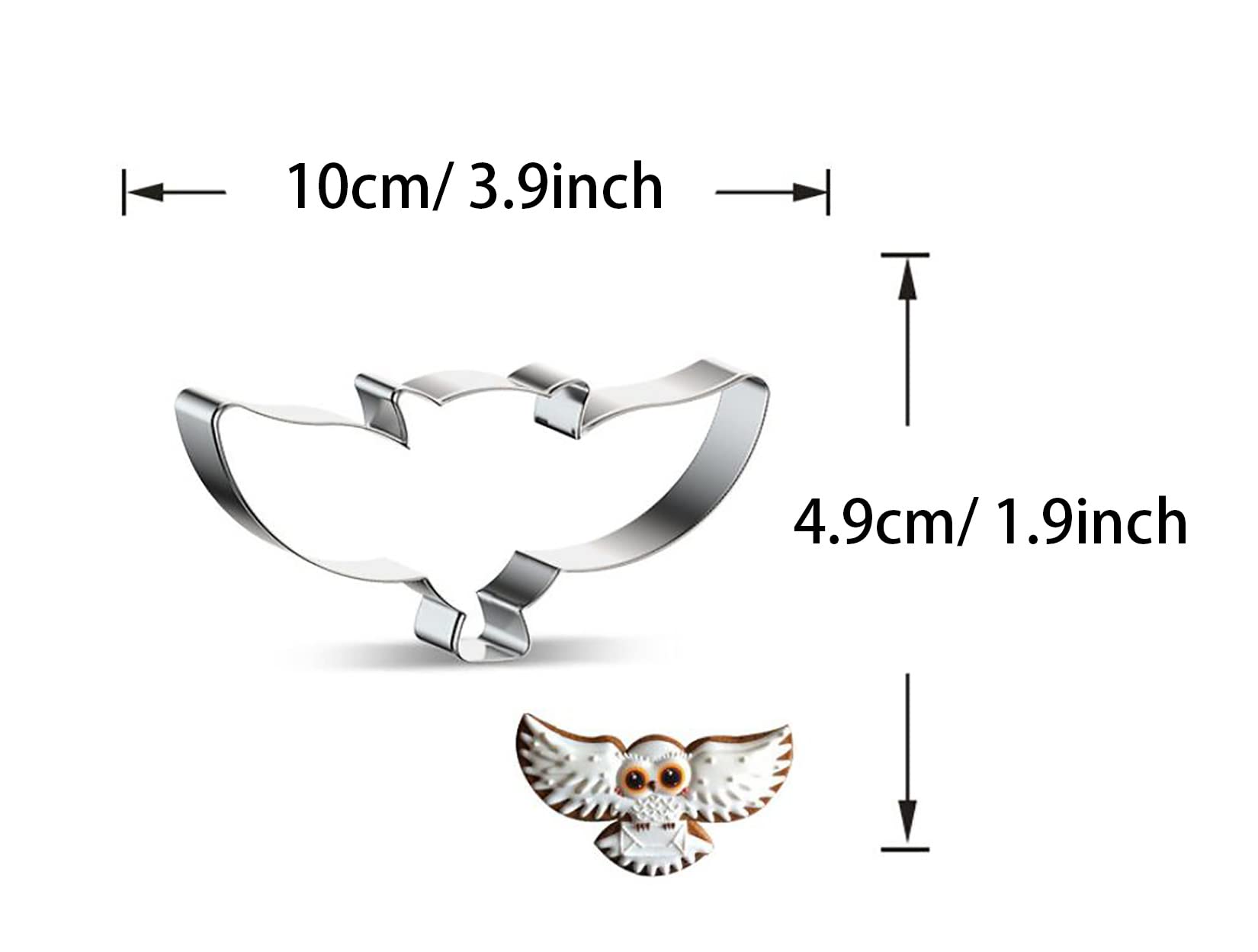 Wjsyshop Owl Bird Flying Shape Cookie Cutter