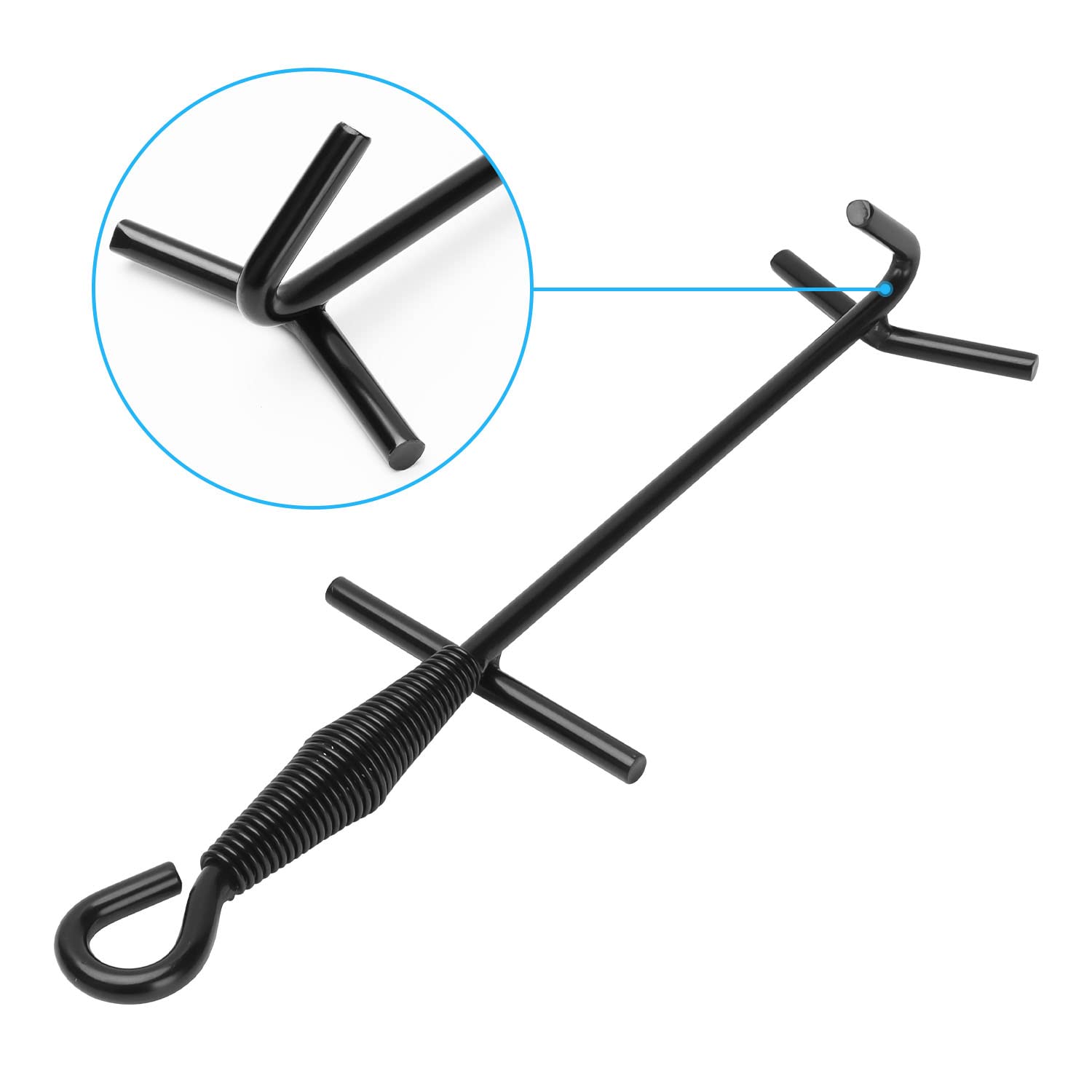 Tailgriller 26'' Campfire Fireplace Tongs,Folding Finish Camp Dutch Oven Lid Stand And Camp Cast Iron Dutch Oven Lid Lifter Outd