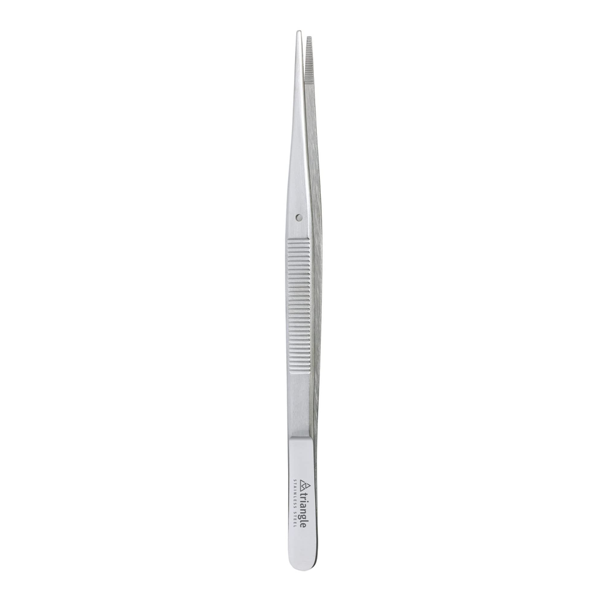 Triangle Barbecue Tweezers - 15 Cm - Stainless Steel Straight Culinary Tweezers For Precise Grilling, Plating & Serving - Dishwa