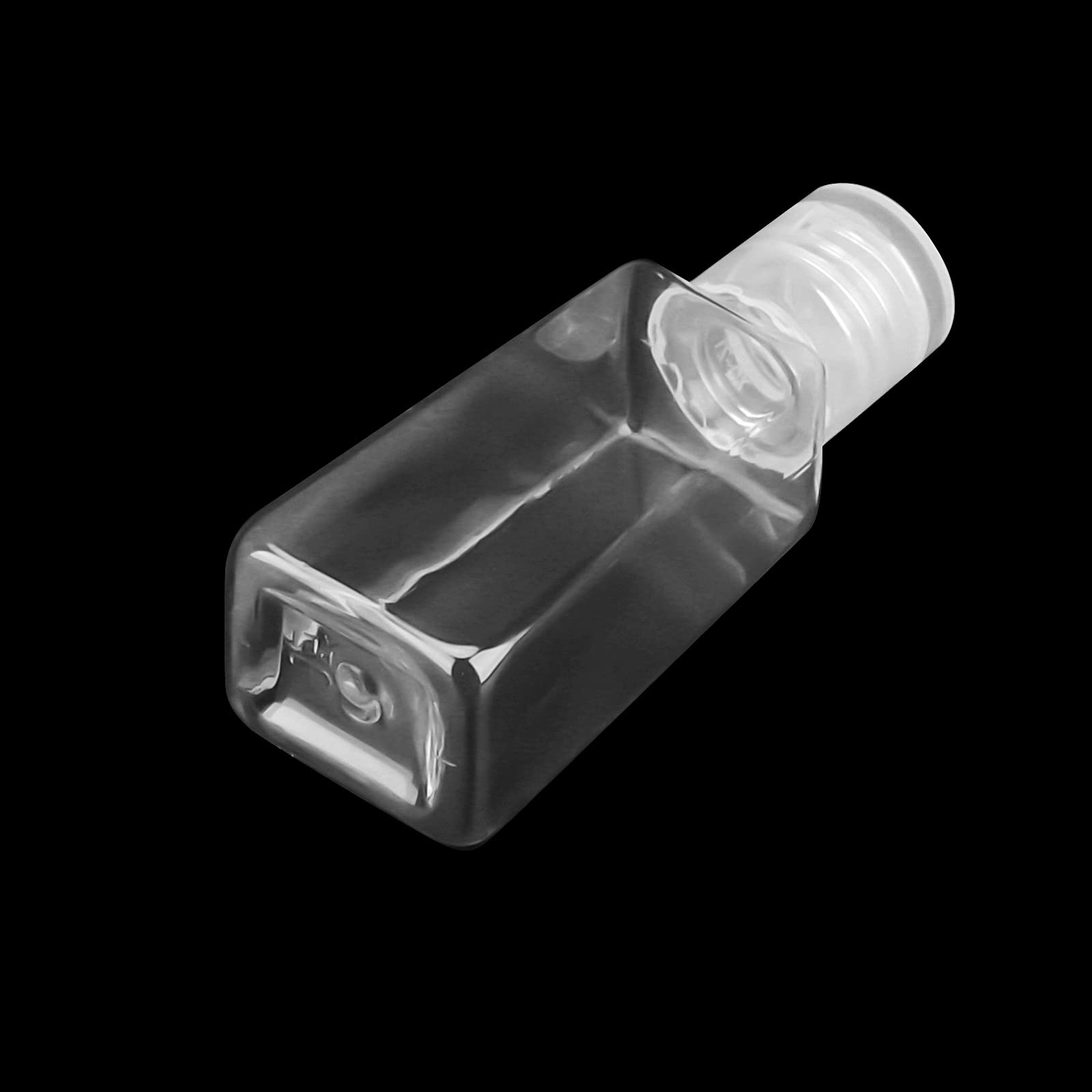 Soujap 100 Pcs 30Ml /1Oz Empty Bottles With Flip Caps, Plastic Flip Cap Bottles, Clear Travel Refillable Containers For Water, L