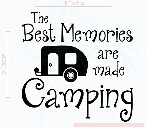 The Best Memories Are Made Camping Rv Decals - Vinyl Camper Decals - Outdoor Decals For Rv Trailers - Rv Camper Decals Sayings F