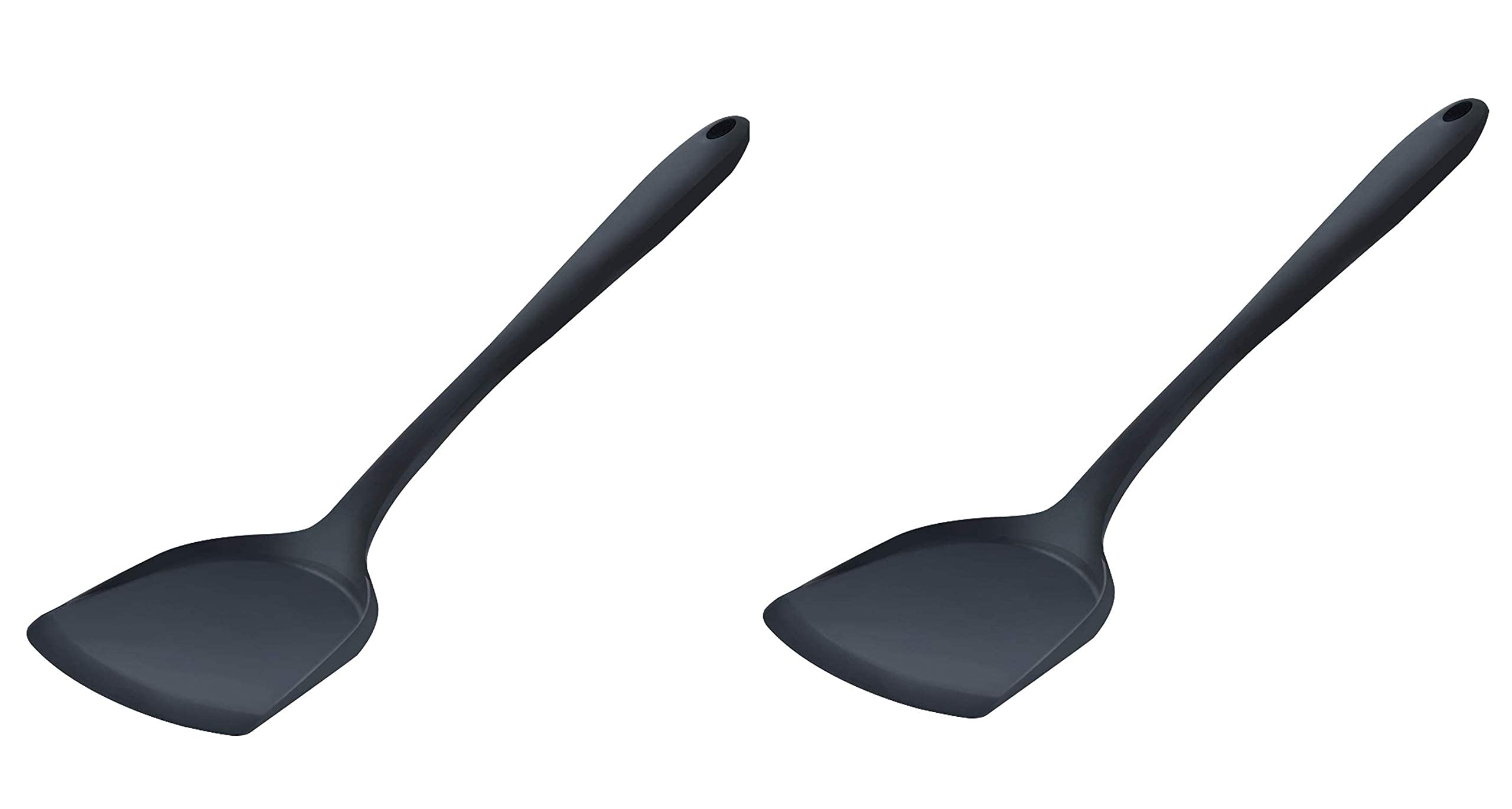 PPlus International Silicone Wok Spatula Silicone Spatula Turner NonStick Silicone Spatula Flexible Egg Cookie Spatula Heat Re