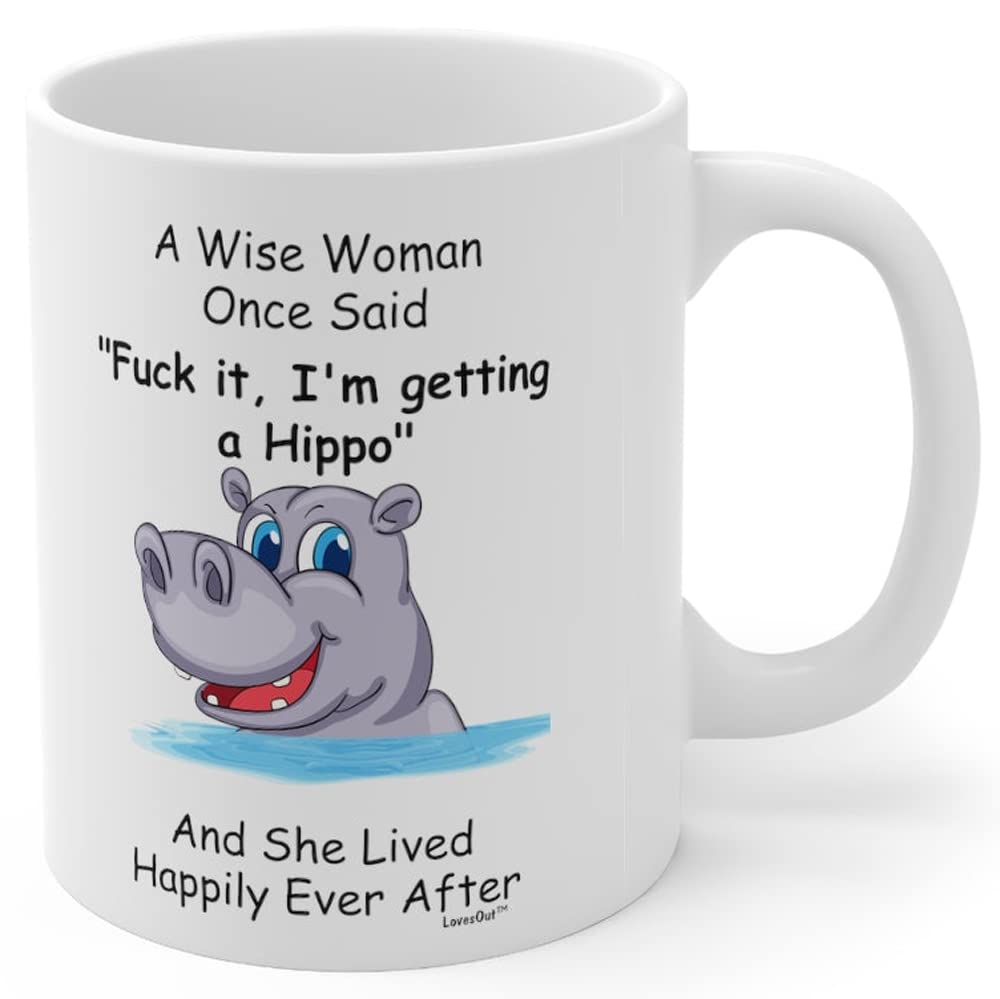 Hippopotamus Gifts For Women Lovers Funny Hippo Mom Birthday Gift Mother 's Day 2024 Christmas Coffee Mug Fun White Cup 11oz