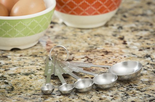 Tablecraft 5-Piece Stainless-Steel Measuring-Spoon Set