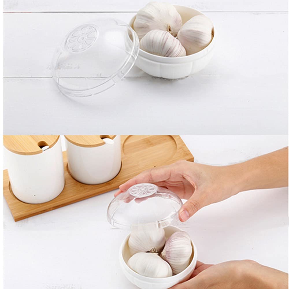 Oukeyi Reusable Fruit And Vegetable Storage Containers Refrigerator Box Storage Bowls Saver Holder Keeper For Onion, Green Peppe