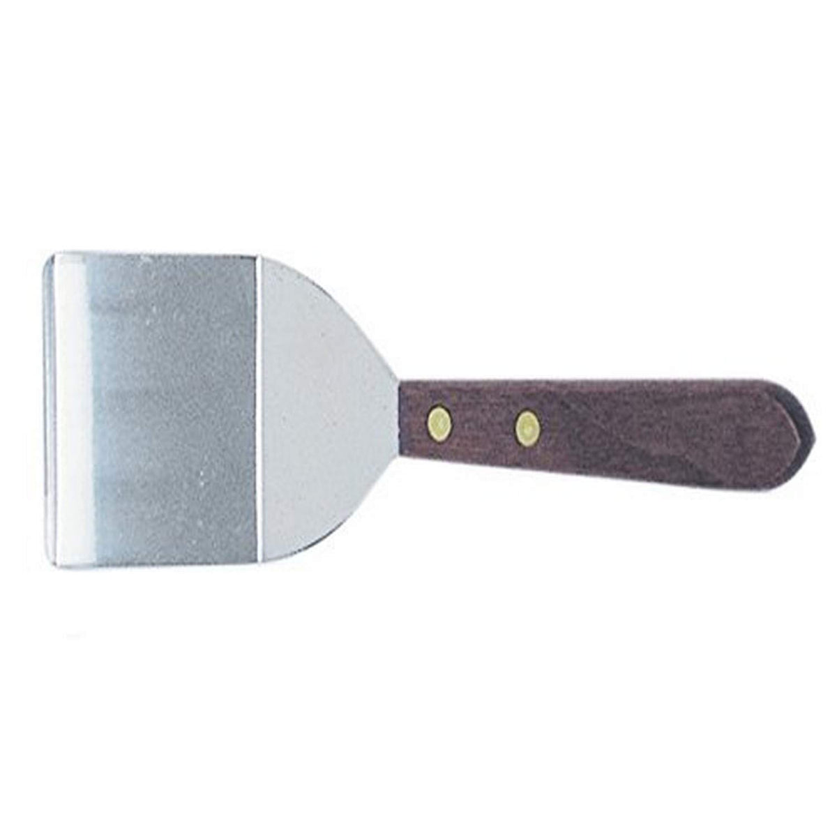 Cybrtrayd Rm-5665 R&M Stainless Steel Cookie Spatula With Wood Handle, Multicolor Small