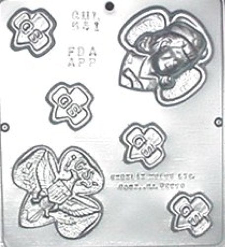Girl Scout Pieces Chocolate Candy Mold 541