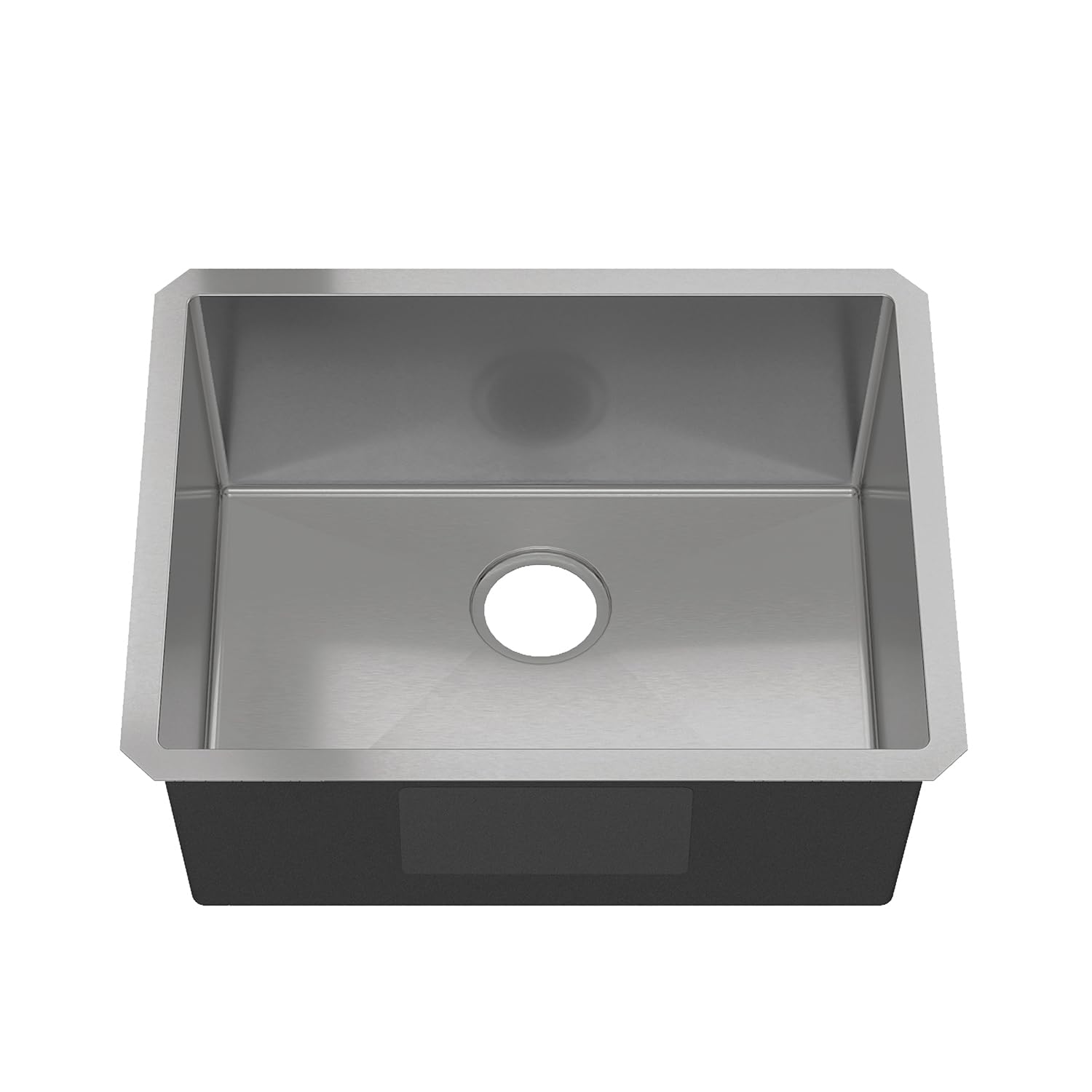 Sinber 23'' x 18'' x 12'' Undermount Single Bowl Kitchen Sink with 18 Gauge 304 Stainless Steel Satin Finish HU2318S-12-S (Sink Only)