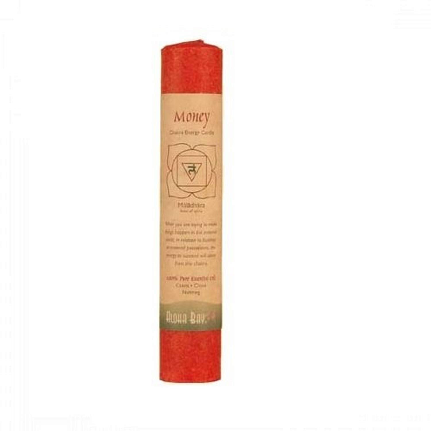 Aloha Bay Chakra Pillar Candle, 8-Inch, Red, 8 inches