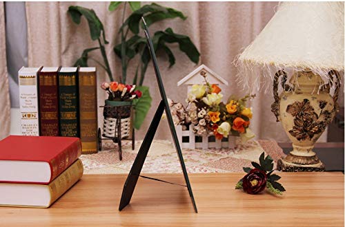 Cq acrylic 5x7 Glass Picture Frame,Silver Mirrored for Photo Display Stand on Tabletop,Pack of 2