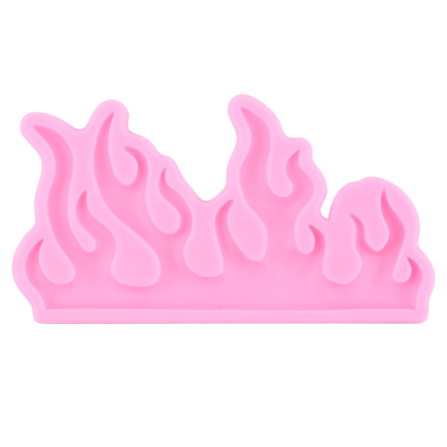 Zixiang Fire Flame Silicone Fondant Molds For Cake Decorating Cupcake Topper Polymer Clay Candy Chocolate Gum Paste Set Of 2