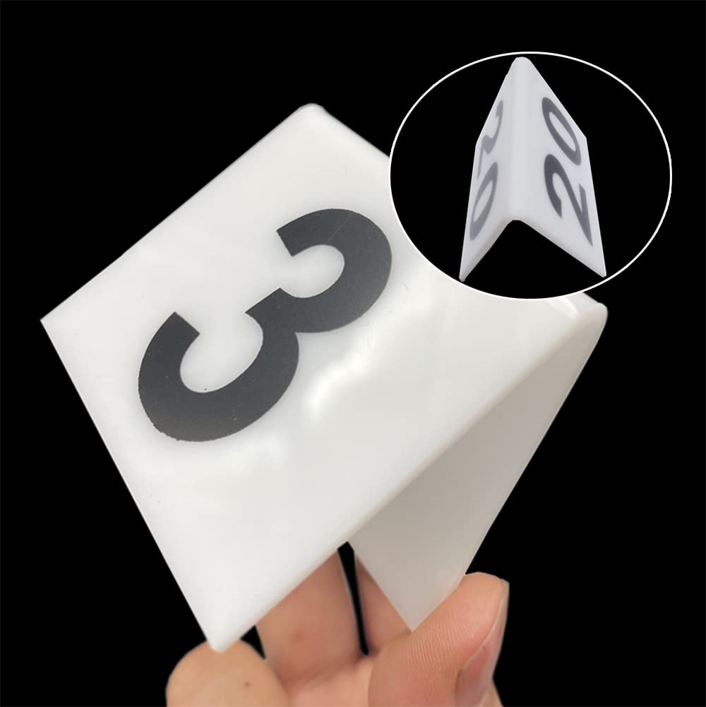 30 Pieces Acrylic Tent Table Numbers, Betterjonny Number 1-30 White And Black Table Numbers Double Sided Numbered Freestanding T