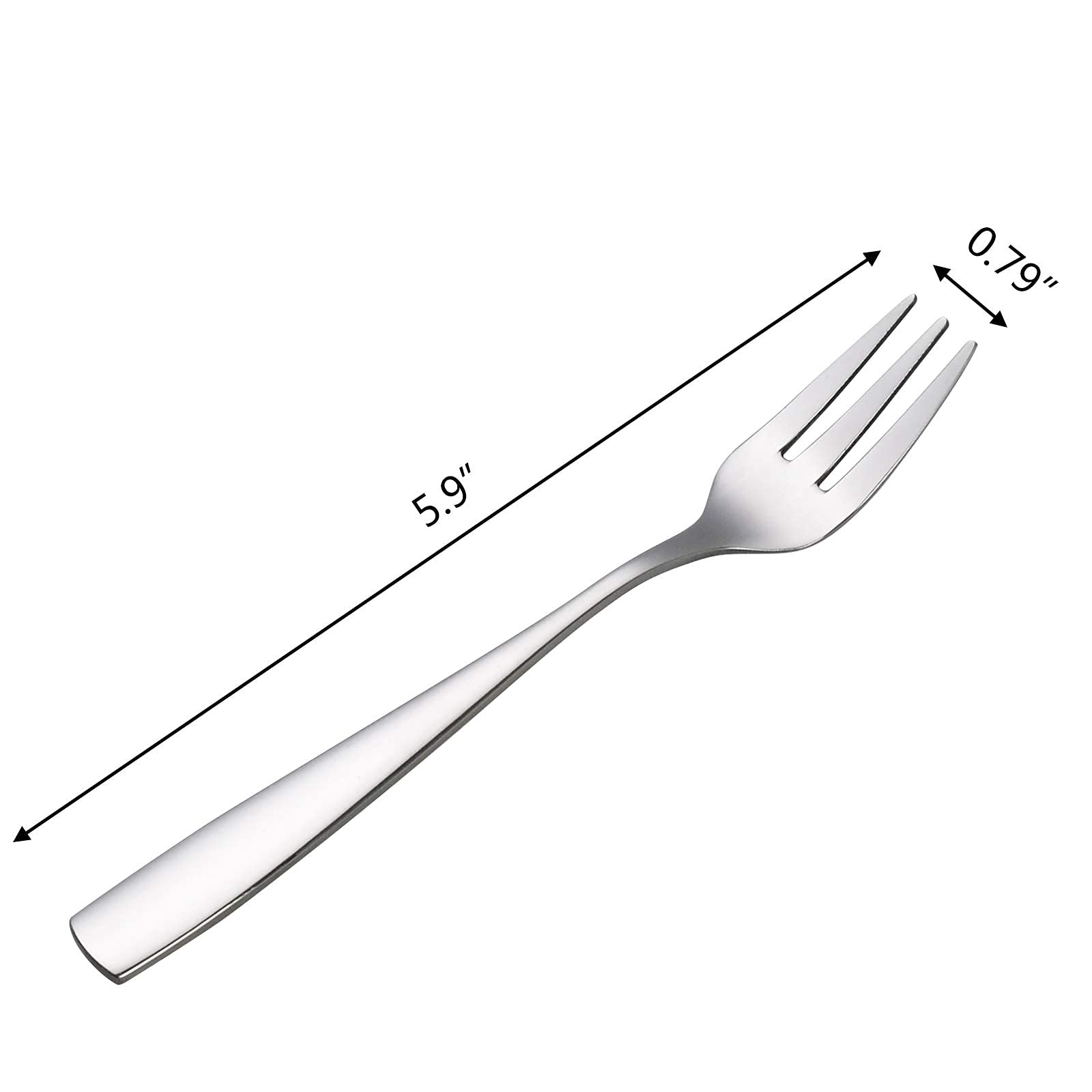 Asking 12 Pieces Stainless Steel 3-Tine Forks, Tasting Forks