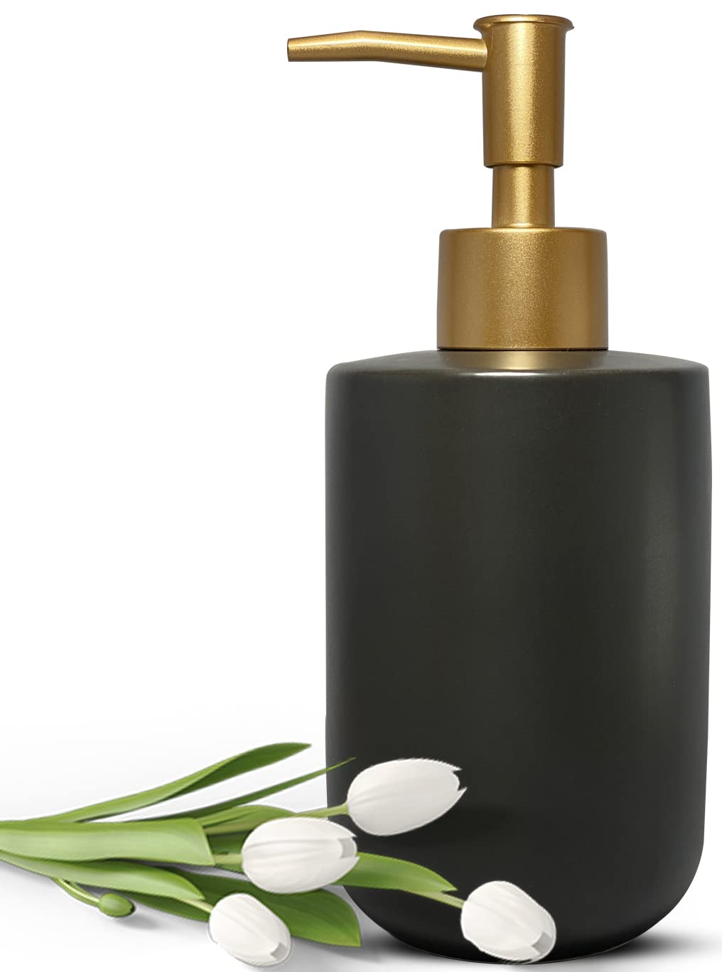 Liquid Soap Dispenser For Bathroom With Gold Pump