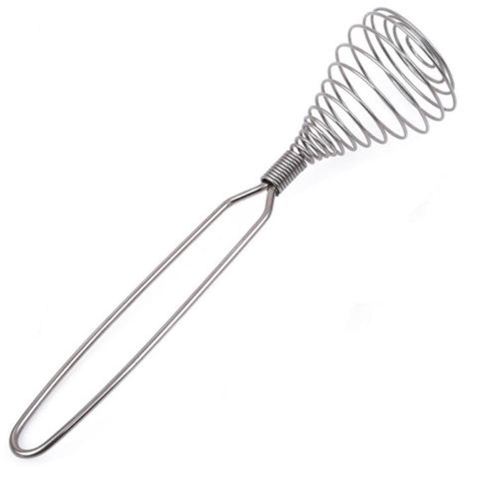 Spring Whisk, I Kito Stainless Steel Manual Eggbeater Hand Egg Mixer Whisk Blender Stirring Beater Cream Frother Flour Stirrer F