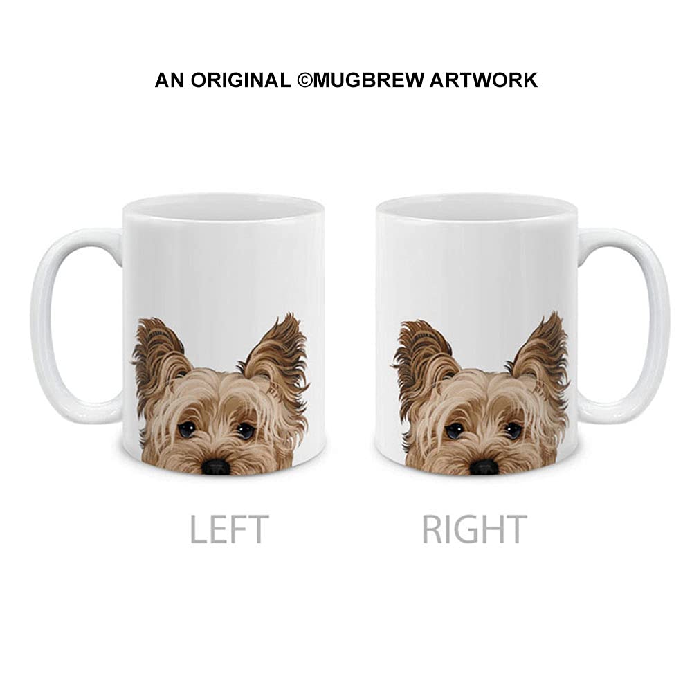 Mugbrew Yorkshire Terrier Dog Ceramic Coffee Mug Tea Cup, 11 Oz