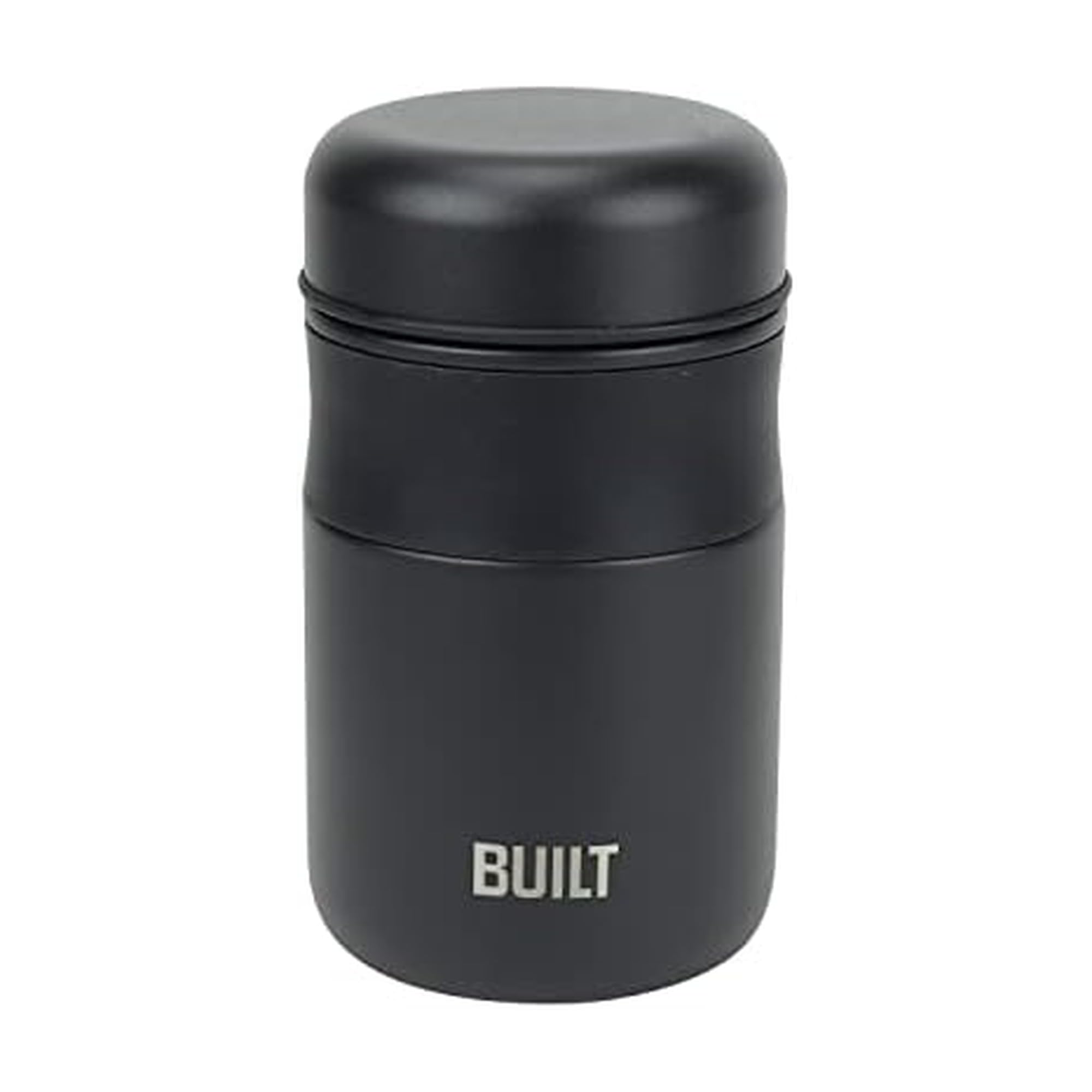 BUILT 16 oz Double Wall Vacuum Insulated Food Jar  Stainless Steel Thermos for Hot and Cold Food, Wide Mouth LeakResistant Lun