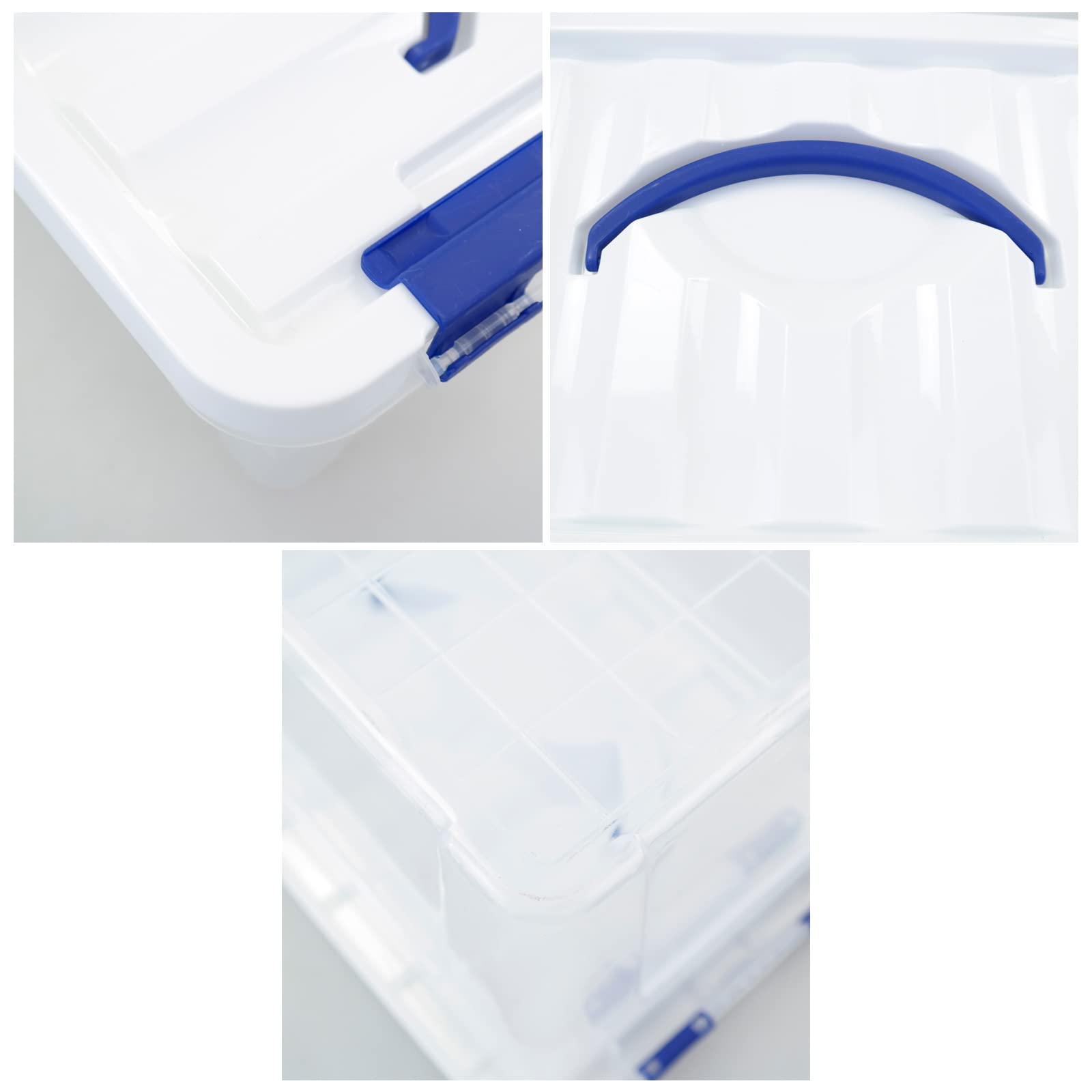 Joyeen 6 Quart Plastic Storage Boxes, 6 Pack Clear Storage Bins With Lids
