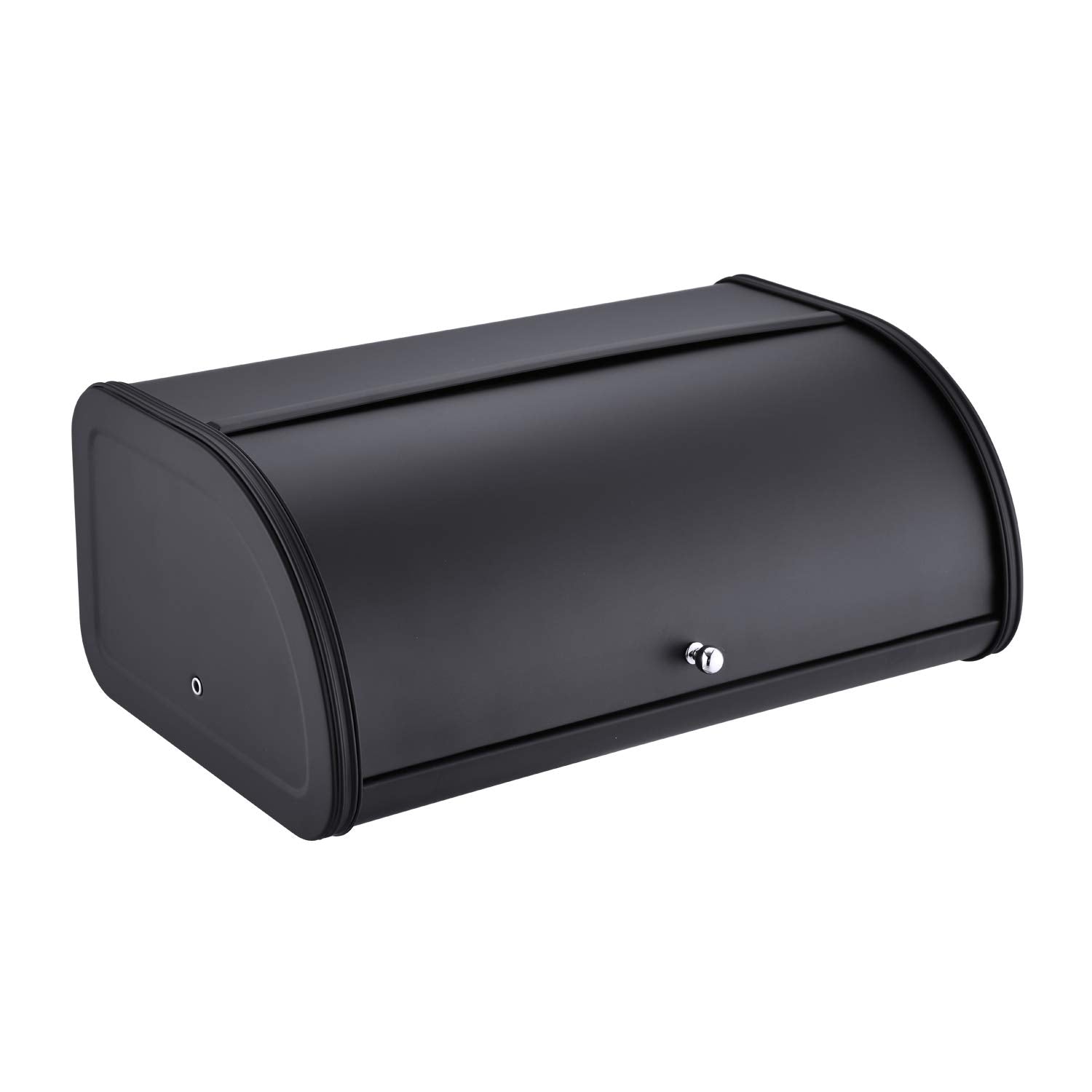 HILFA Stainless Steel Bread Box with Roll Up Lid, For Easy Kitchen Counter Storage, Bread Bin Holder,17.5X11.5X7.5 inch, Matte B