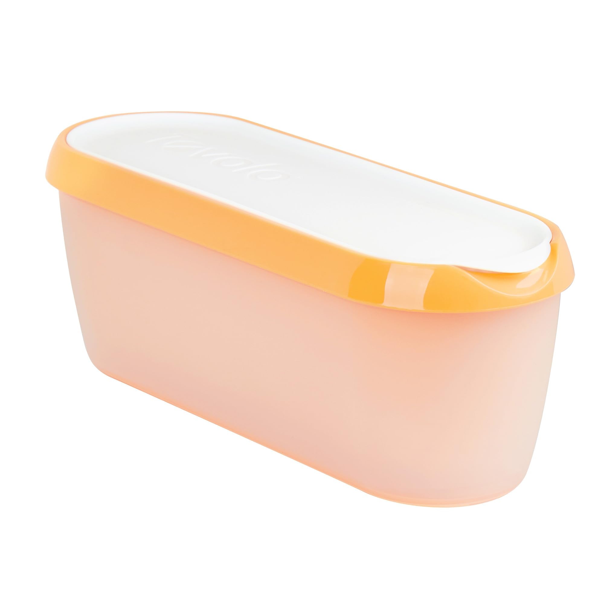 Tovolo Ice Cream Containers For Homemade Ice Cream, Glide-A-Scoop (1.5 Qt, Orange Crush) - Stackable Ice Cream Storage Container