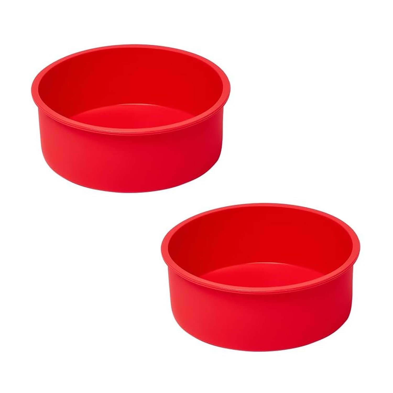 saphe 10 Inch round Cake Pans (2Packs)  NonStick Mini Round Baking Pans, Silicone Cake Molds for Small Layer Cakes and Dessert