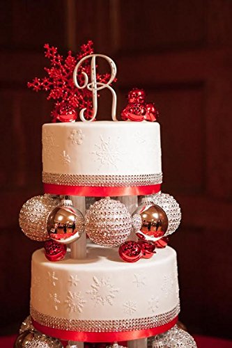Designer Stencils Snowflake Cake Stencil, Beige/Semi-Transparent
