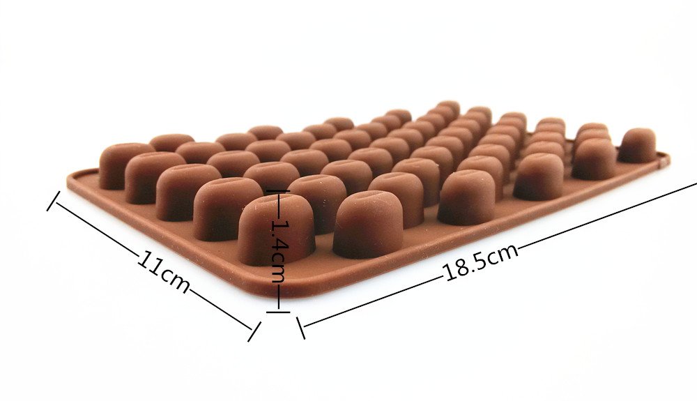 Yueton 55 Cavity Silicone Coffee Beans Mold Chocolate Candy Ice Cube Tray Cake Decoration Bakeware Mould Maker