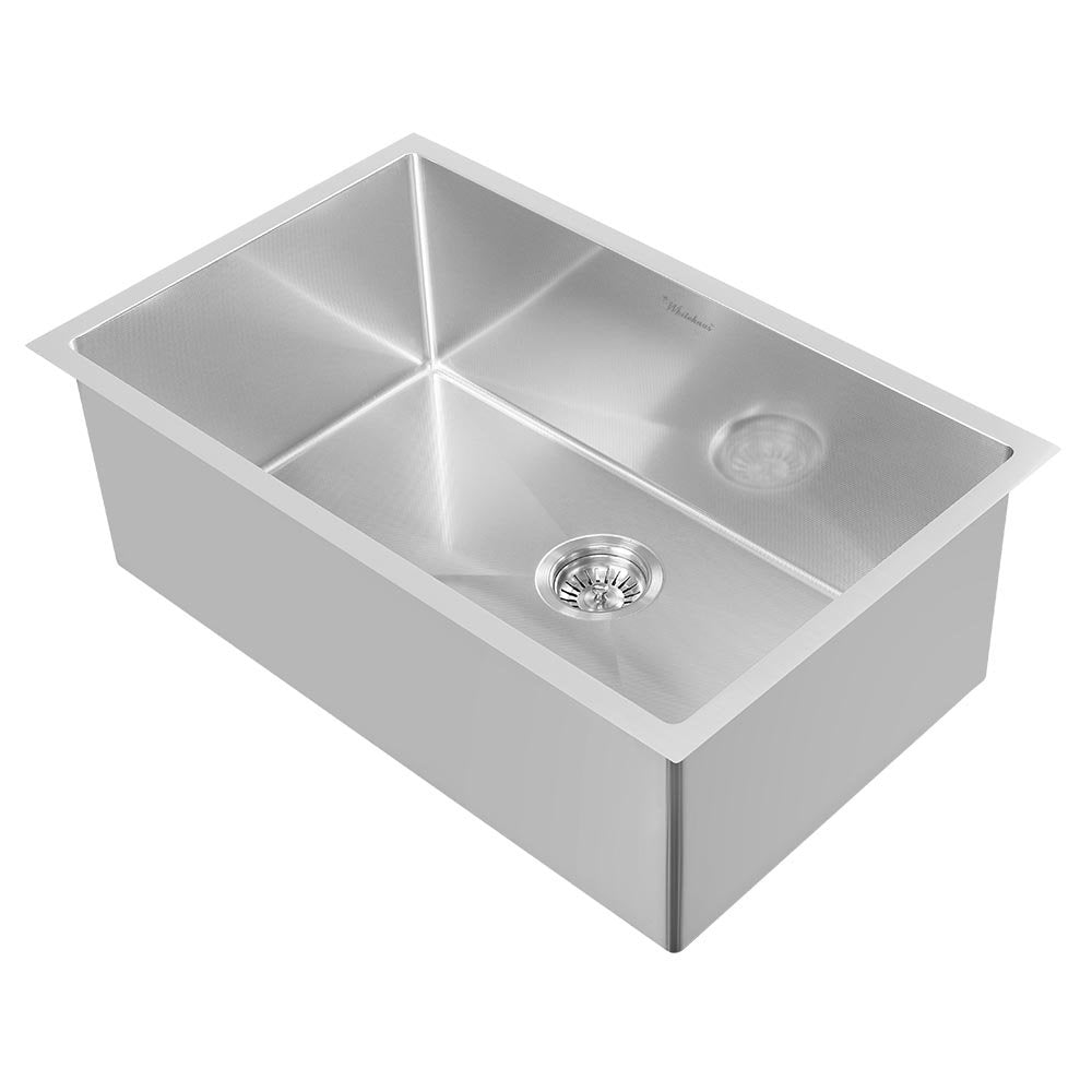 Whitehaus Whnpl2918-Bss Noah Plus Collection Kitchen Sink, Brushed Stainless Steel