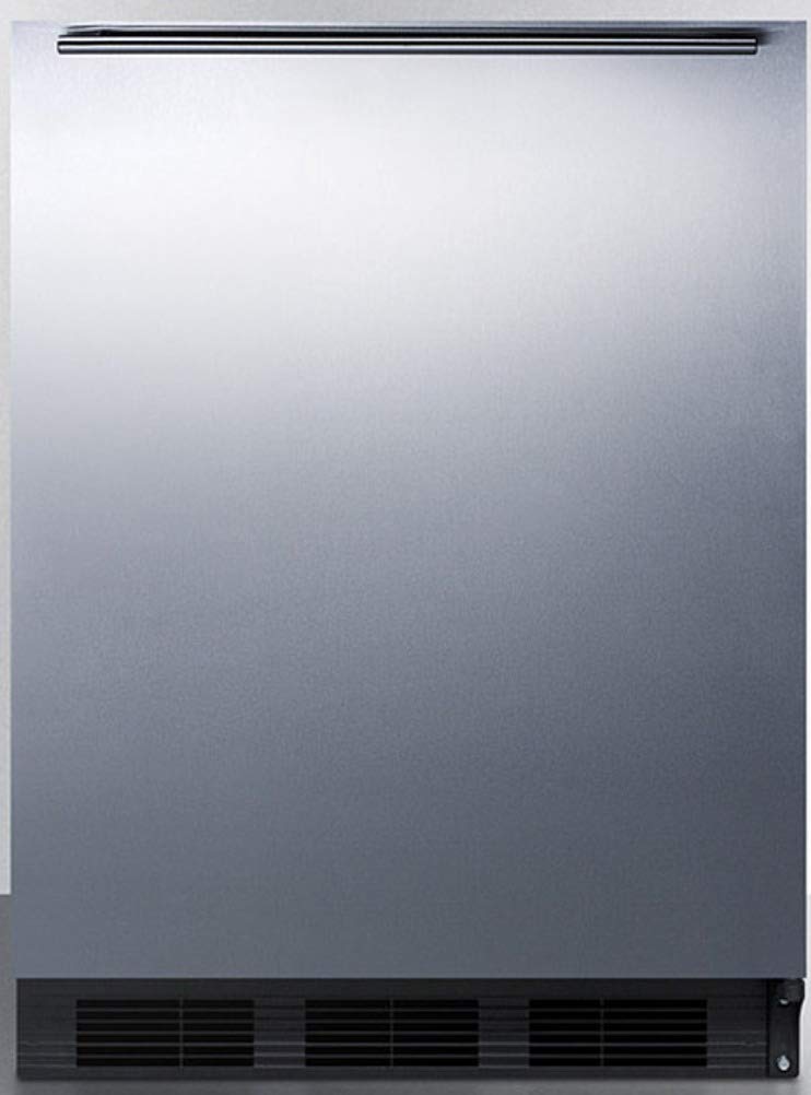 Summit Appliance Al752Bksshh Freestanding Ada Compliant 24 Wide 5.5 Cu.Ft. All-Refrigerator For General Purpose Use With Auto De