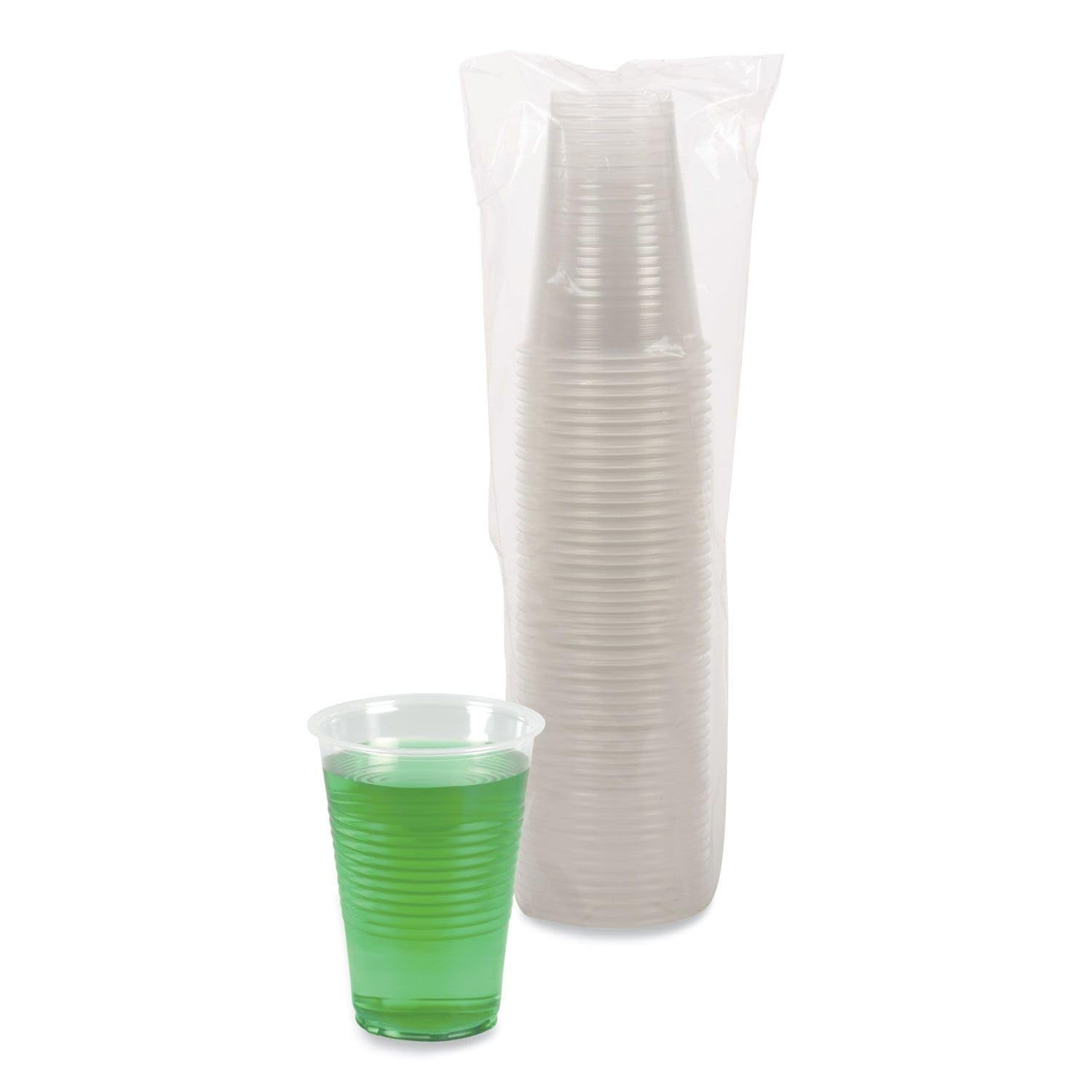 Boardwalk Translucent Plastic Cold Cups, 14 Oz, Polypropylene, 20 Cups/Sleeve, 50 Sleeves/Carton