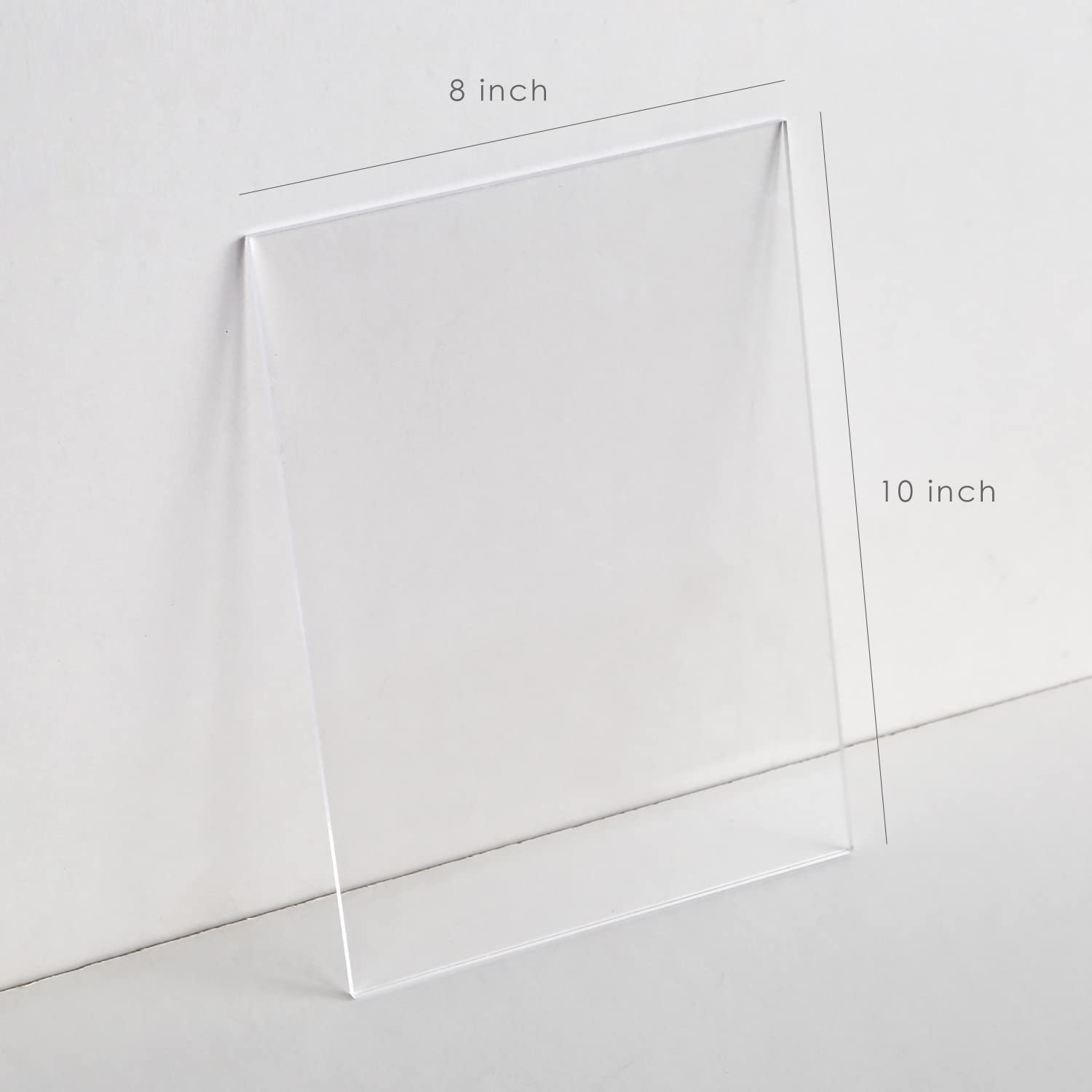 Uniqooo 2 Pack Clear Blank Acrylic Sign Acrylic Wedding Table Numbers, 8 X 10 In, Diy Acrylic Sheet For Wedding Table Number Hol