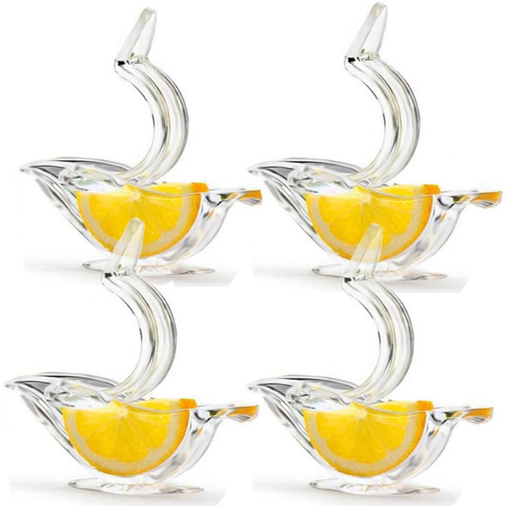 New Acrylic Manual Lemon Slice Squeezer, Portable Transparent Fruit Juicer, Elegance Bird Shape, Hand Juicer For Orange Lemon Li