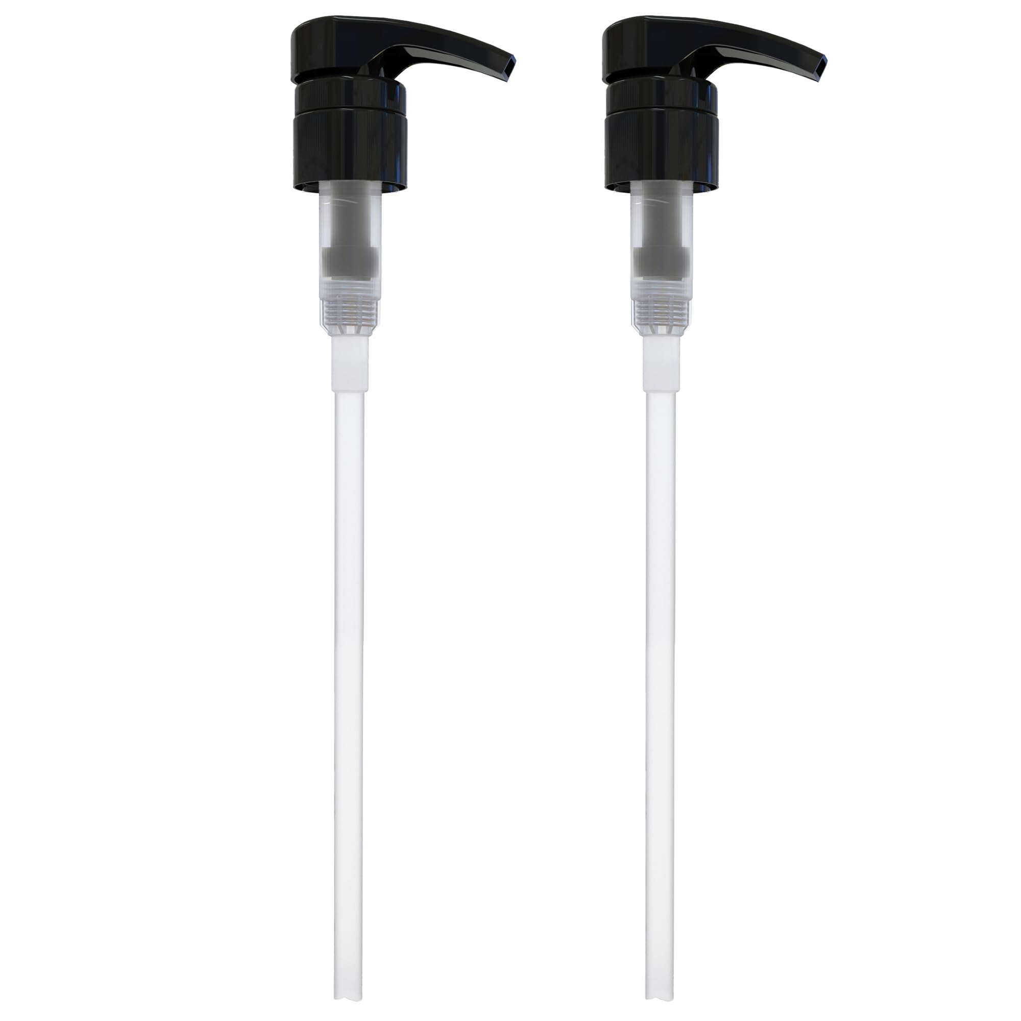 Universal Dispensing Pump  Perfect for Shampoo & Conditioner 1 L (33.8 OZ) - Fits for Most Popular Brands Bottles or Any Refillable Bottles from 12oz to 33.8oz with 28/410 Neck Size  Black (Pack of 2)