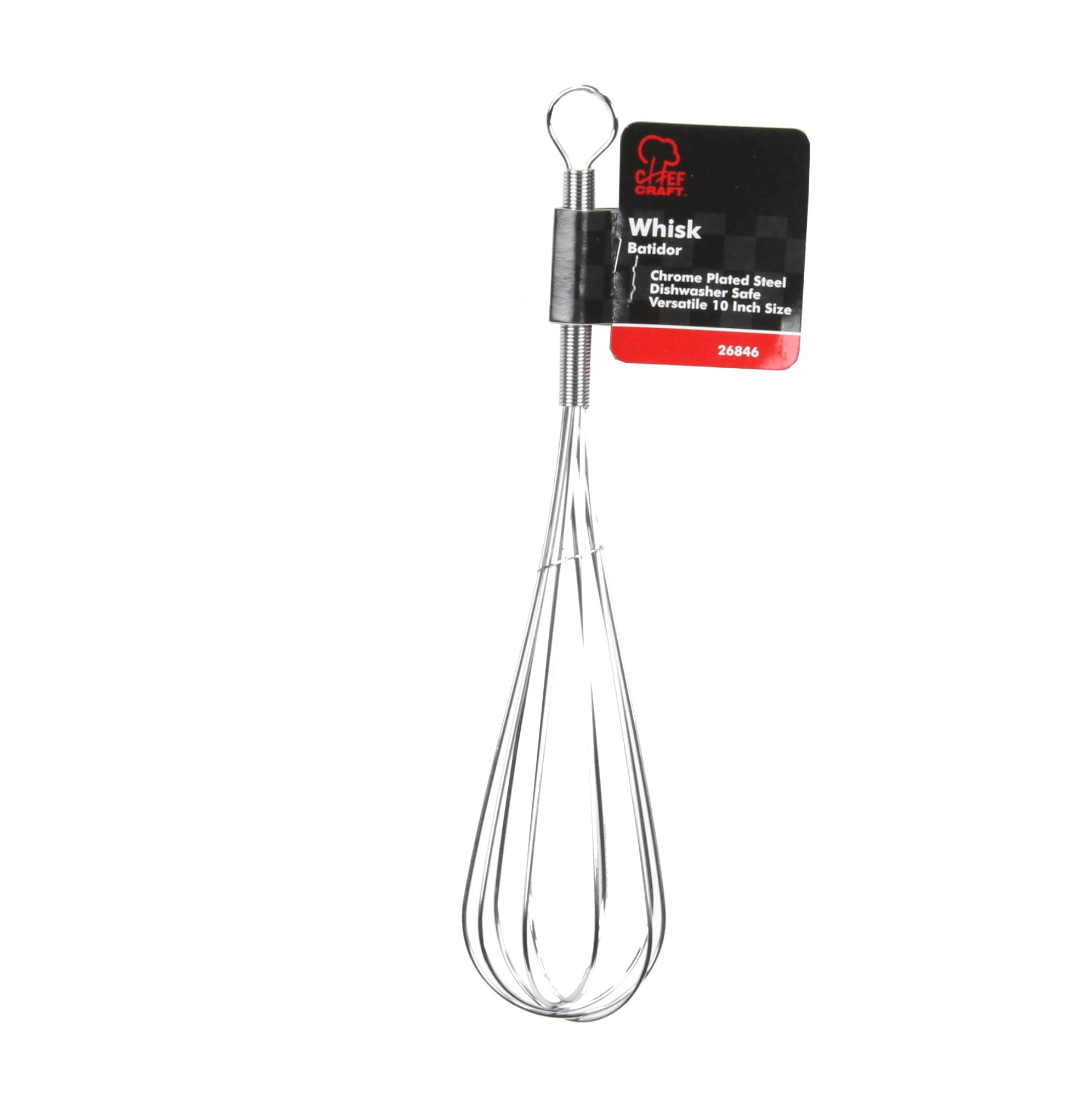 Chef Craft Classic Sturdy Whisk, 10 Inch, Chrome