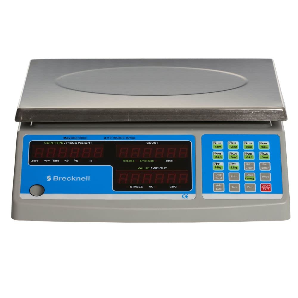 Brecknell B-140-30 Counting Scale, 15 Kg X 0.5 G, 30 Lb X 0.001 Lb By Brecknell