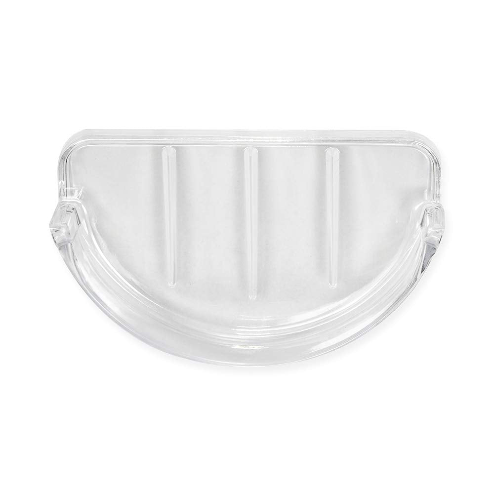 Ez-Flo Clear Replacement Bathroom Plastic Soap Dish, 15204