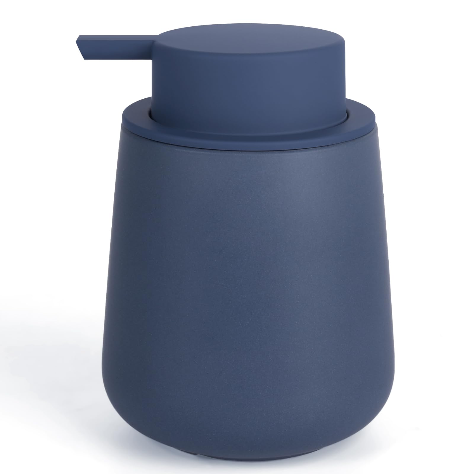 Bosilunlife Soap Dispenser Bathroom - Blue Ceramic Soap Dispenser Lotion Hand Pump Dish Soap Dispenser For Kitchen 12Oz Refillab