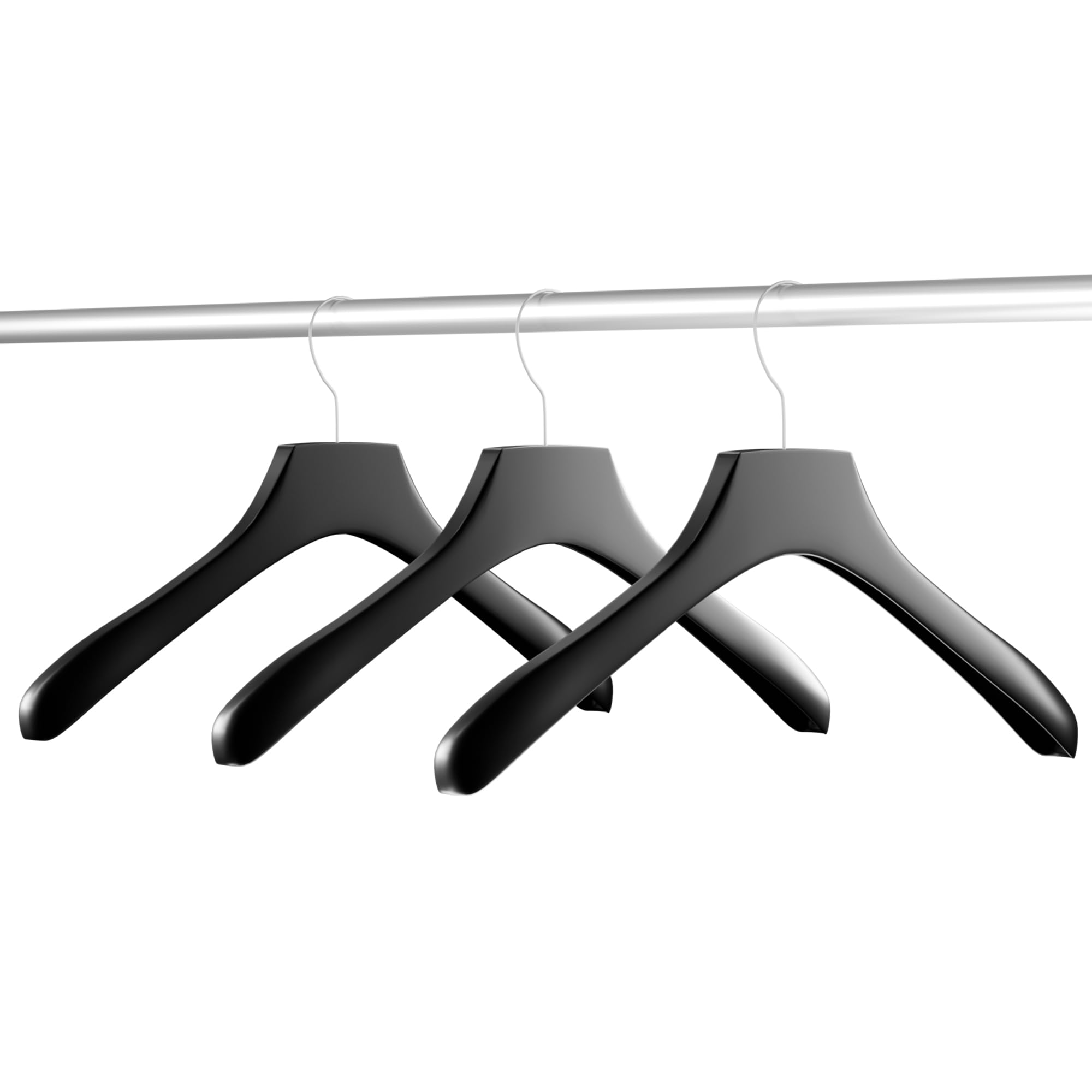 NICEDACK Premium Travel Hangers 6 Pack Portable Folding Clothes Hangers - Super Bearing Collapsible Hanger Foldable Clothes Drying Rack for Travel  Indoor and Outdoor Use (Black 6 Pack)