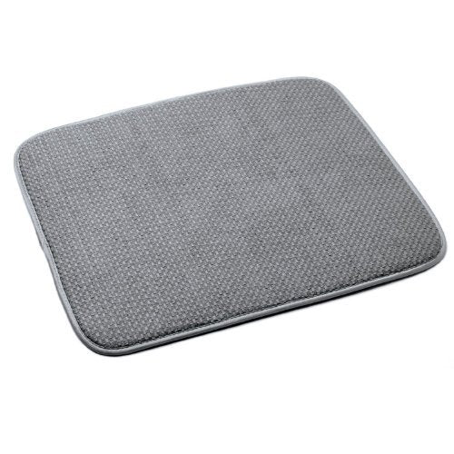 Norpro 16 By 18-Inch Microfiber Dish Drying Mat, Gray