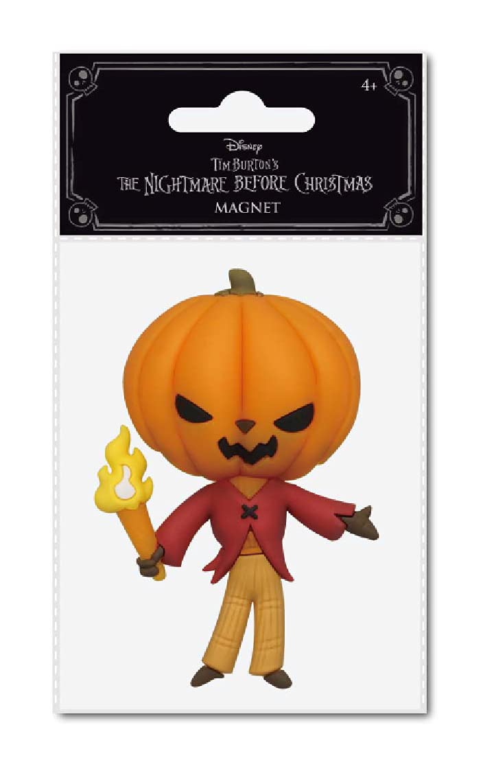 Nightmare Before Christmas Pumpkin King 3D Foam Magnet,Multi Color
