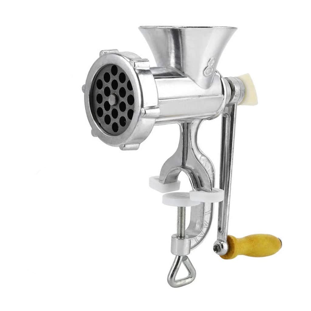 ZUIAI Hand Operated Meat Grinder Aluminium Alloy Multifunctional Grinding Machine for Sausage Beef Chicken Pepper Kitchen Gadget