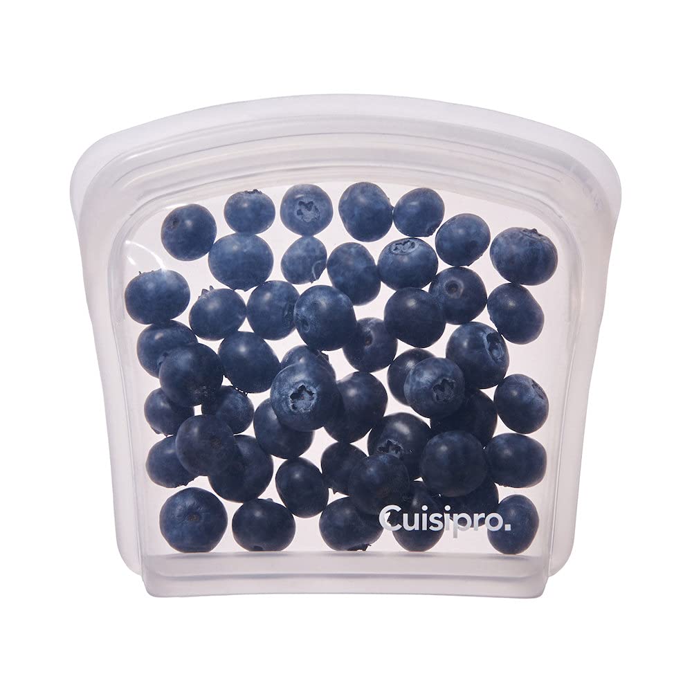 Cuisipro Silicone Reusable Leakproof Bag, Set Of 2, 200Ml/6.75Oz, Clear
