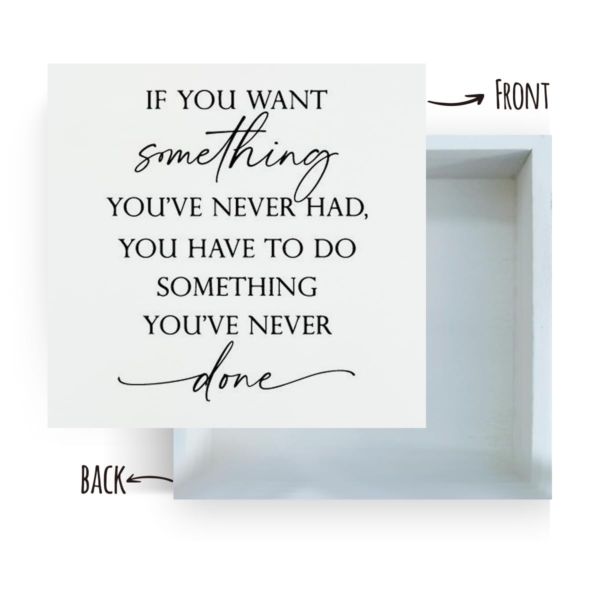 Inspirational Quote about Success Office Decor Sign, Positive Saying Quotes Signs Wooden Block Sign, Home Office Desk Shelf Deco