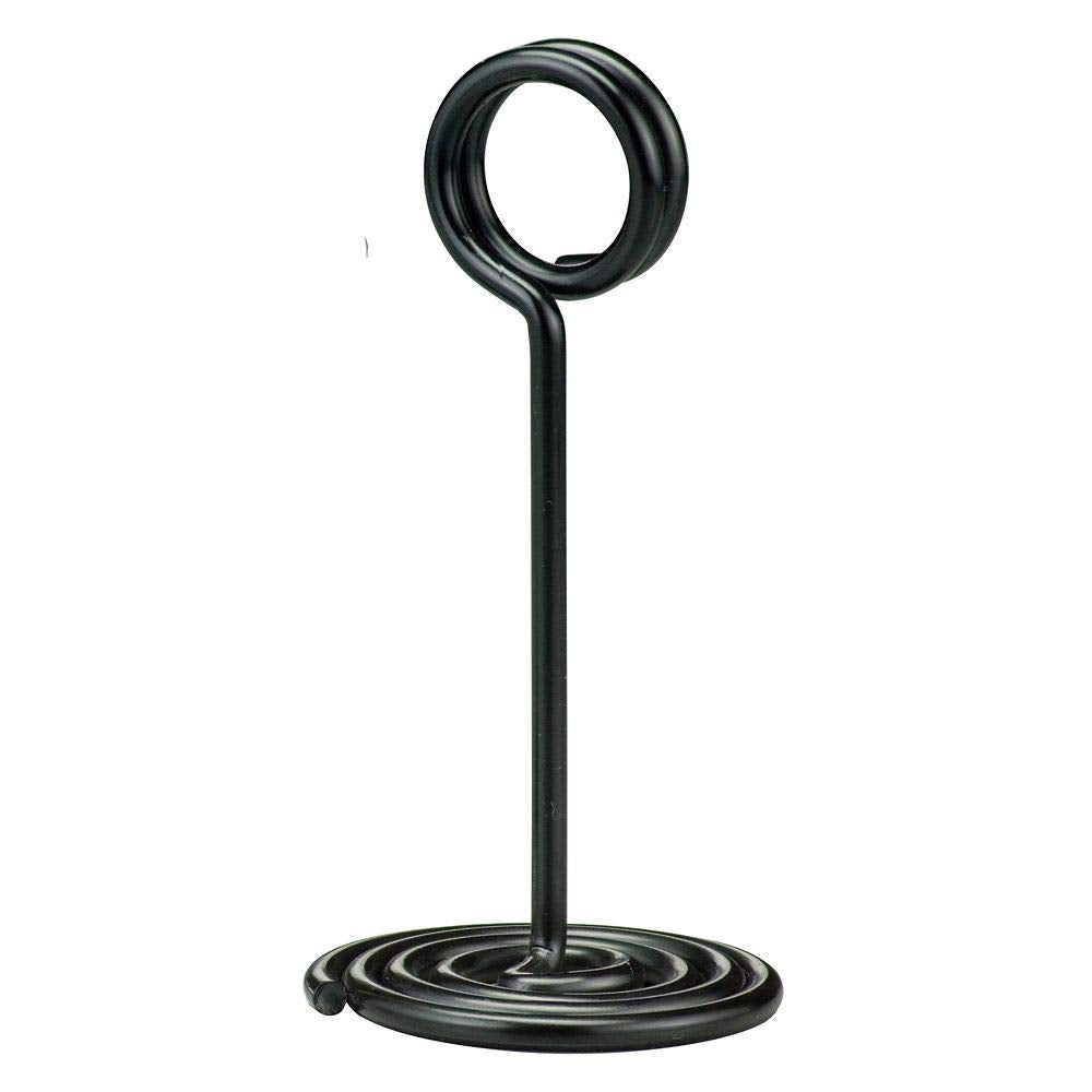 Nsb4 American Metalcraft Nsb6 Swirl Base Number Stand, Black 4'' H 1