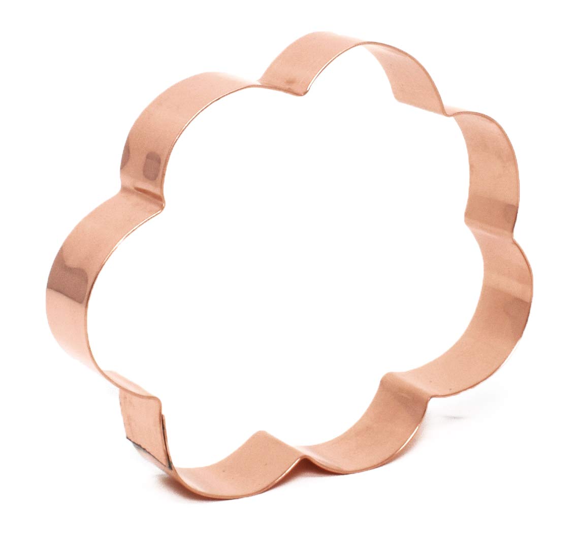 Fluffy Cloud Copper Cookie Cutter 4.25 X 3.5 Inches - Handcrafted Copper Cookie Cutter By The Fussy Pup