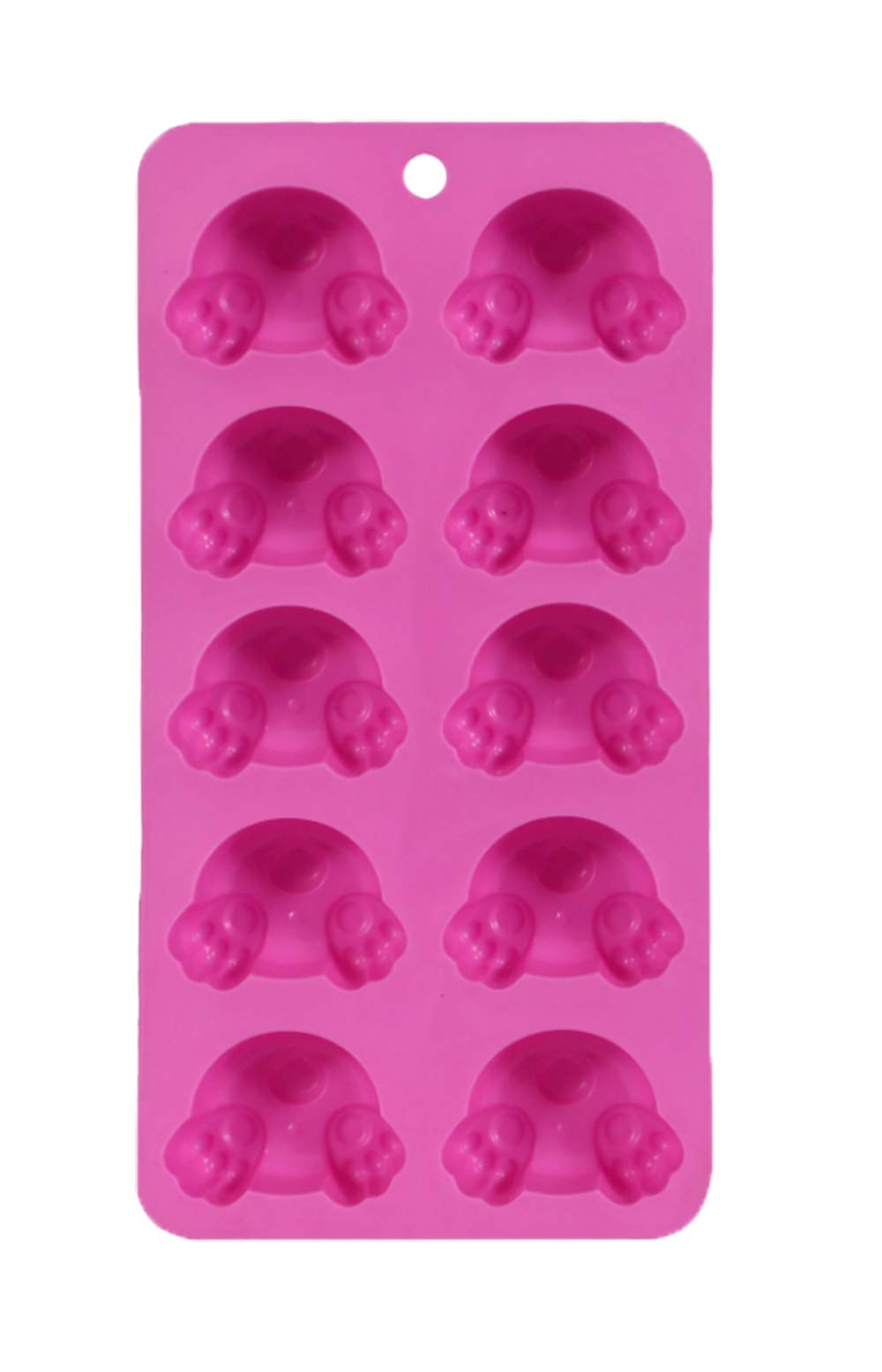 Set Of 4 Holiday Easter Shaped Silicone Ice Cube Trays / Food Molds - Bunny Face & Bunny Tail (4 Easter Ice Cube Trays)