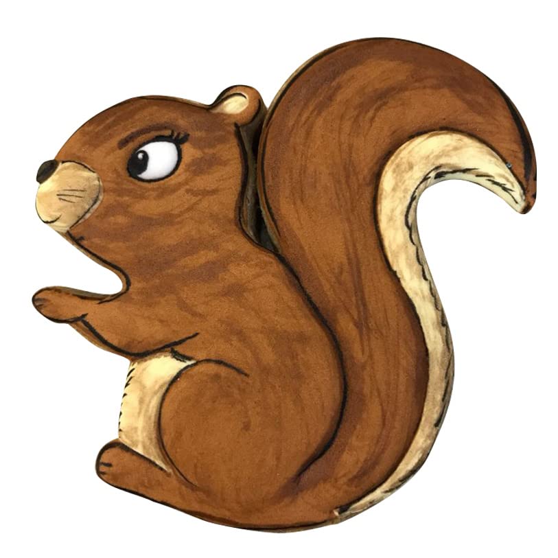 Liliao Squirrel Cookie Cutter - 3.8 X 4 Inches - Woodland Animal Biscuit And Fondant Cutters - Stainless Steel
